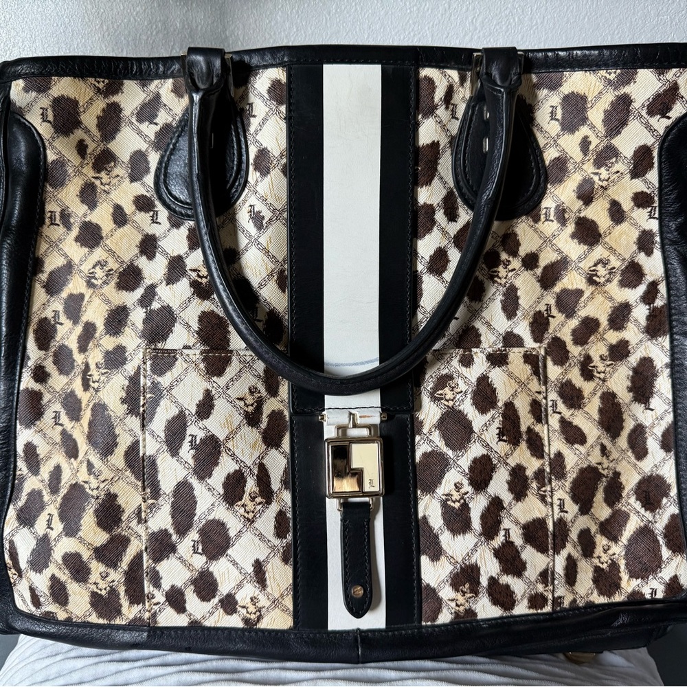 L.A.M.B. by Gwen Stefani Devon / Grantham Tote Leopard Print